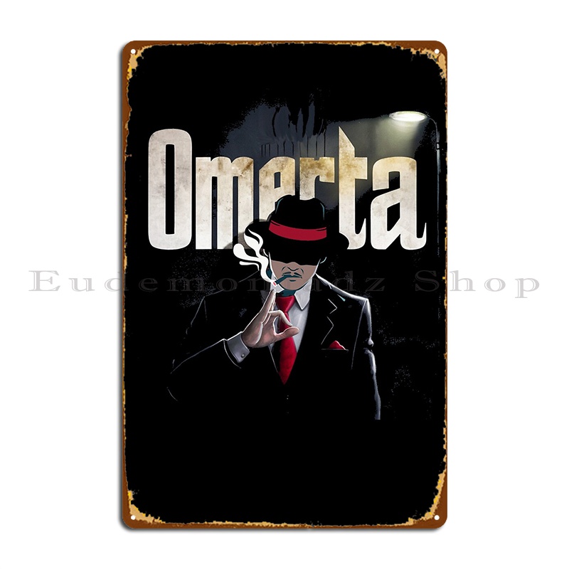 Home Cinema Wall Design - Omerta металлическая табличка кино Настенный декор
