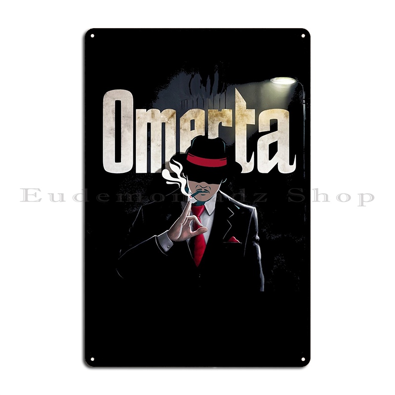 Omerta металлическая табличка  – обзор и цена Home Cinema Wall Design