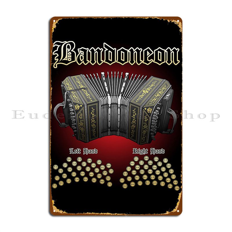 Bandoneon металлическая таблич – обзор и цена Home Cinema Wall Design